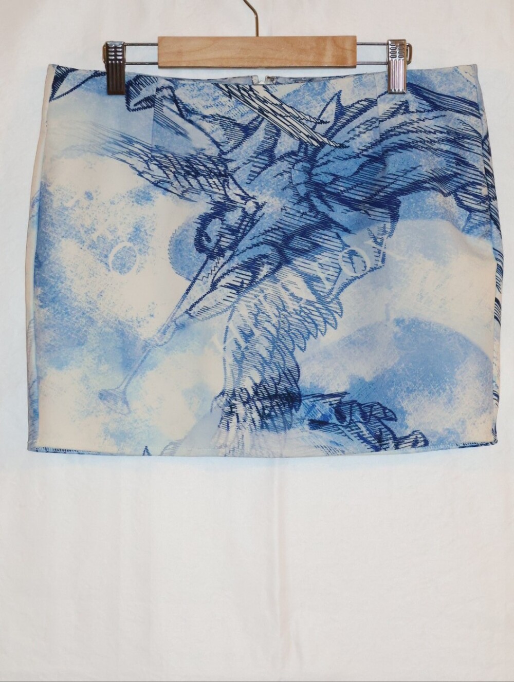 White Fox Boutique Slow Down  Blue Angel Mini Skirt.